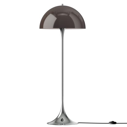 Lampadaire Panthella 500 V3, Chrome opale marron