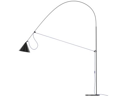 Lampadaire Ayno XL, Noir, Outremer, 2700 K