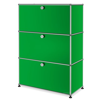 Meuble haut Highboard M USM Haller, personnalisable, Vert USM, Avec  porte abattante, Avec  porte abattante, Avec  porte abattante