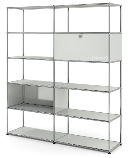 Étagère L USM Haller , Gris clair RAL 7035