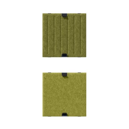 Soft Panel USM Haller Duo pour étagère USM, 35 cm x 35 cm, Vert / Vert clair