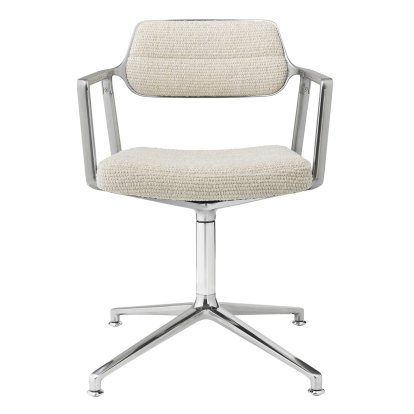 Chaise pivotante Swivel 453, Mélange viscose-laine, wavy, Poli