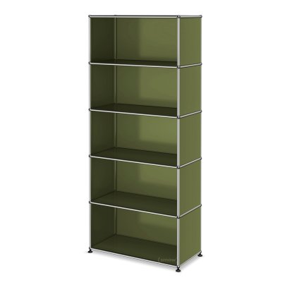 Étagère à dossiers USM Haller ouverte, Vert olive RAL 6003