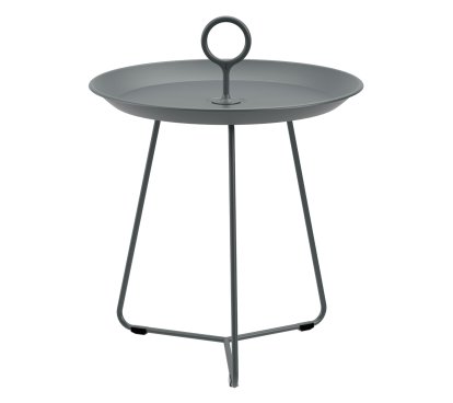 Table d'appoint Eyelet , H 46,5 x Ø 45 cm, Gris foncé