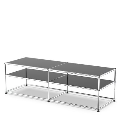 USM Haller table d'appoint type 1, Métal, Noir graphite RAL 9011