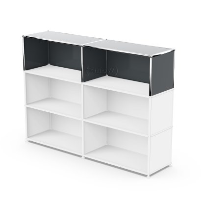 Kit d'extension verticale USM Haller 2, Anthracite RAL 7016, 35 cm