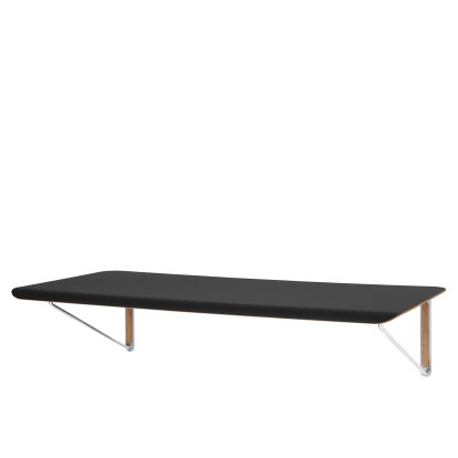 Bureau mural AB019, Stratifié noir, Sans tiroir