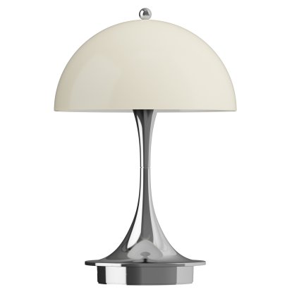 Lampe Panthella 160 portable, Chrome opale beige