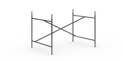 Châssis de table Eiermann 1, Noir, Décalé, 110 x 78 cm, Avec rallonge en hauteur (hauteur 72-85 cm)