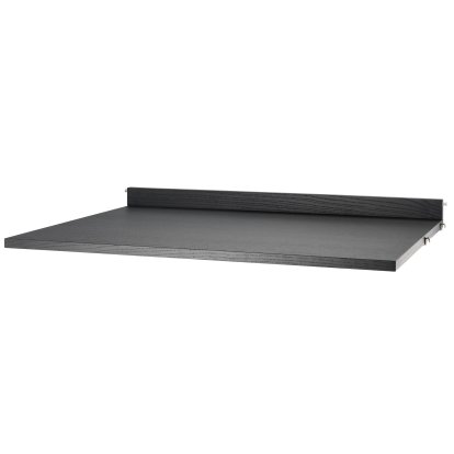 Plateau de bureau String System, Placage frêne noir, L 78 cm x P 58 cm