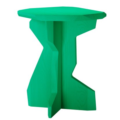 Tabouret Fels, Frêne émeraude