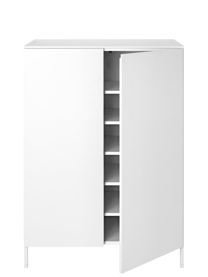 Commode Urban, Avec 2 portes, Avec étagères, Avec piétement