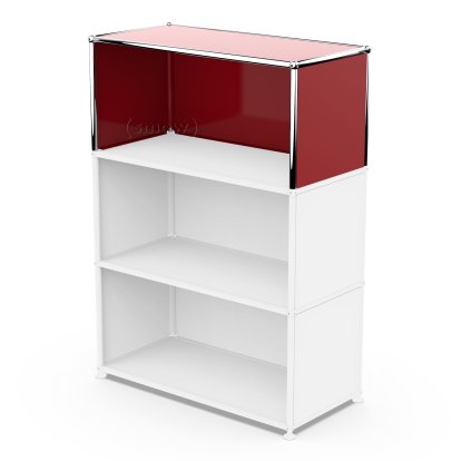 Kit d’extension verticale USM Haller 1, Rouge rubis USM, 35 cm