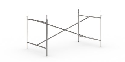 Châssis de table Eiermann 2, Acier brut, Vertical, centré  , 135 x 78 cm, Avec rallonge en hauteur (hauteur 72-85 cm)