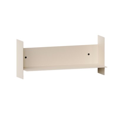 Étagère murale Pli Classique, 45 cm, Blanc crème, Sans crochet