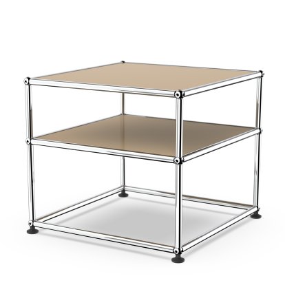 USM Haller table d'appoint Type 2, Métal, Beige USM