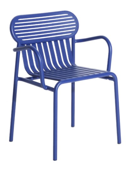 Chaise Week-End, Avec accotoirs, Bleu