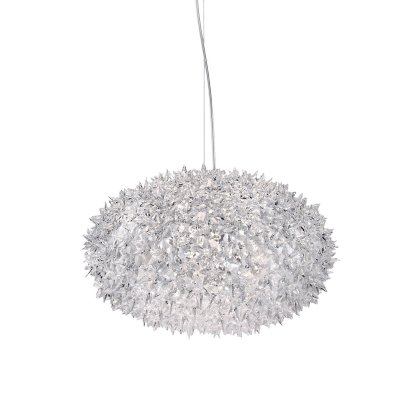 Suspension Bloom, Moyen (ø 53 cm), Transparent/cristal