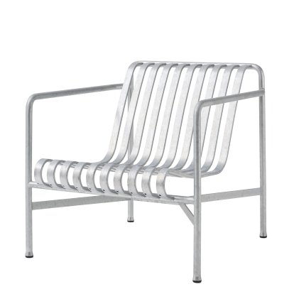 Fauteuil bas Lounge Palissade, Hot galvanized