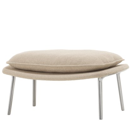 Ottoman Slow Chair, Piétement poli, Beige