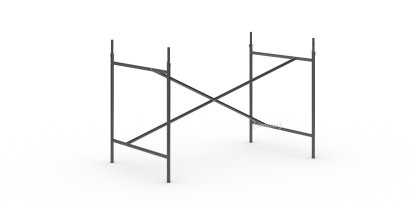 Châssis de table Eiermann 1, Noir, Centré, 110 x 66 cm, Avec rallonge en hauteur (hauteur 72-85 cm)