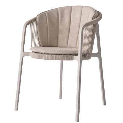 Chaise 710 Lagrasse , Avec coussins d'assise et de dossier, Dune