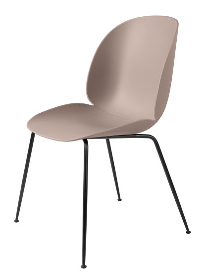Beetle Dining Chair, Rosé doux, Noir