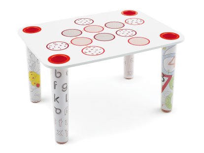 Table pour enfants Flare, Décoration cercles avec nombres
