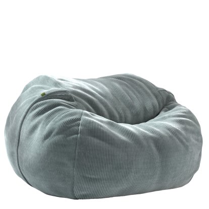 Beanbag Vetsak, L (H 90 x Ø 140 cm), Cord velours - Menthe