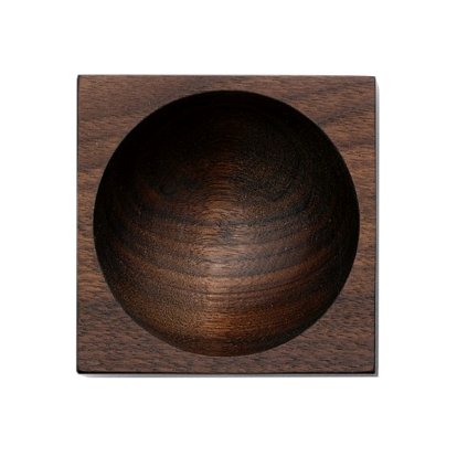 Accessoires Meterware, Compartiment rond, noyer