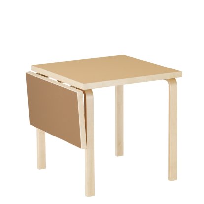 Table Aalto pliable,  Lino argile/marron noisette