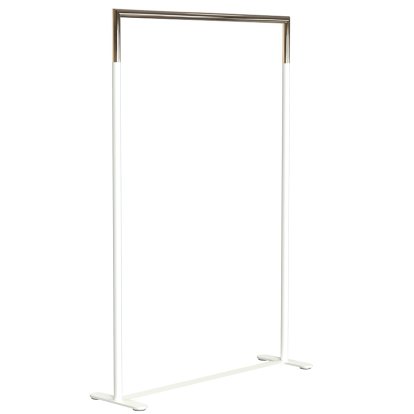 Portemanteau Bukto, Blanc mat / or poli, 100 cm