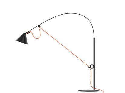 Lampe de table Ayno S, Noir, Orange, 3000 K
