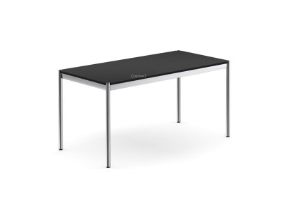Table USM Haller, 150 x 75 cm, Bois, Chêne laqué noir