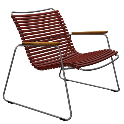 Fauteuil lounge Click Roomy, Poivron
