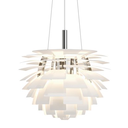 Suspension PH Artichoke, Blanc / acier, Ø 48 cm