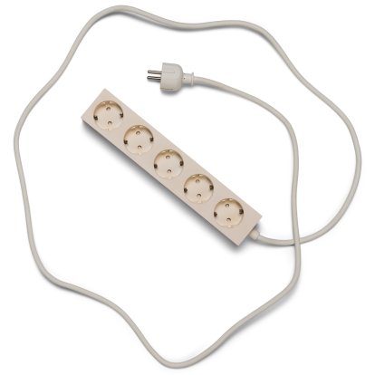 Multiprise Power Bar / Power Beam, 5 prises électriques, Perle, 2 m