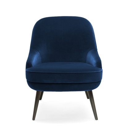 Fauteuil 375, Dossier bas, Tissu Harald océan