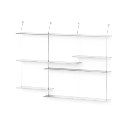 Étagère murale Liesl, Version 5, Aluminium non traité