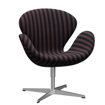 Fauteuil Swan (cygne), 40 cm, Voulez-vous, 007 - Bleu marine / terre cuite