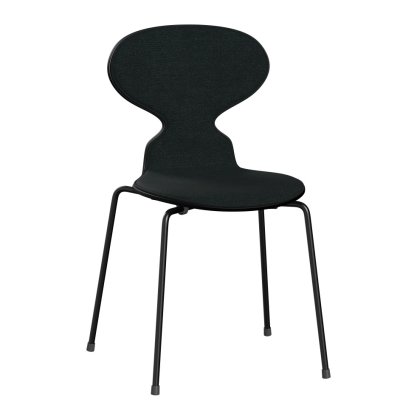 Chaise Fourmi (Ant) 3101 avec rembourrage avant, Frêne coloré, Noir, Remix 183 - Noir, Noir