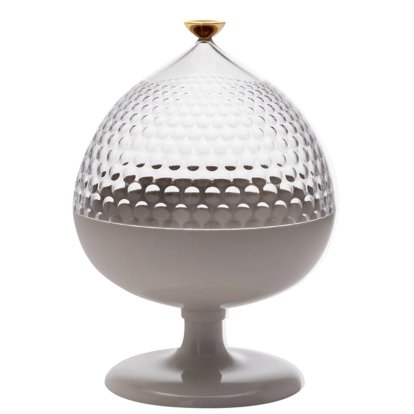 Centre de table Pumo, Transparent/blanc