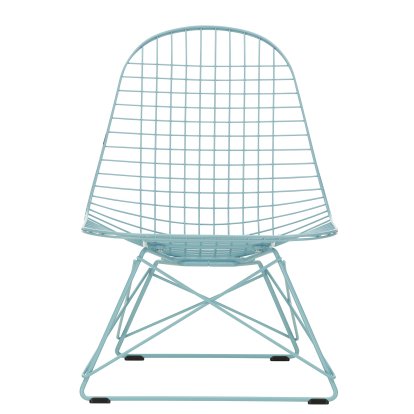 Chaise Wire Chair LKR, Revêtement thermolaqué bleu ciel lisse