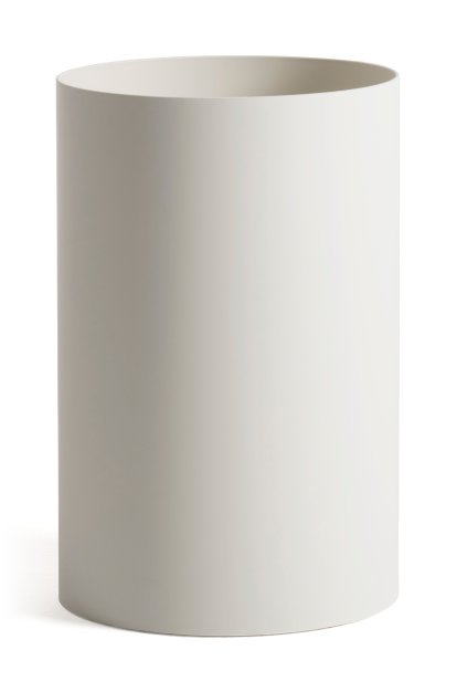 Corbeille à papier, Mat, Blanc