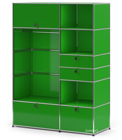 Armoire-penderie USM Haller Type 1, Vert USM