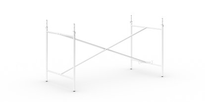 Châssis de table Eiermann 2, Blanc, Vertical, centré  , 135 x 66 cm, Avec rallonge en hauteur (hauteur 72-85 cm)