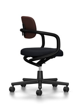Siège de bureau pivotant Allstar, Noir profond  , Hopsak, Marron/marron marais