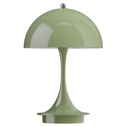 Lampe Panthella 160 portable, Vert mousse