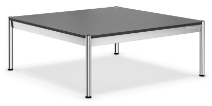 Table basse USM Haller, 100 x 100 cm, Stratifié, Gris moyen