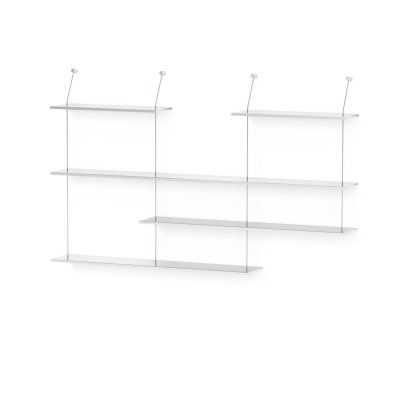 Étagère murale Liesl, Version 4, Aluminium non traité
